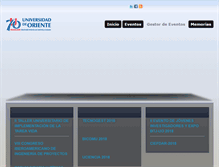 Tablet Screenshot of eventos.uo.edu.cu